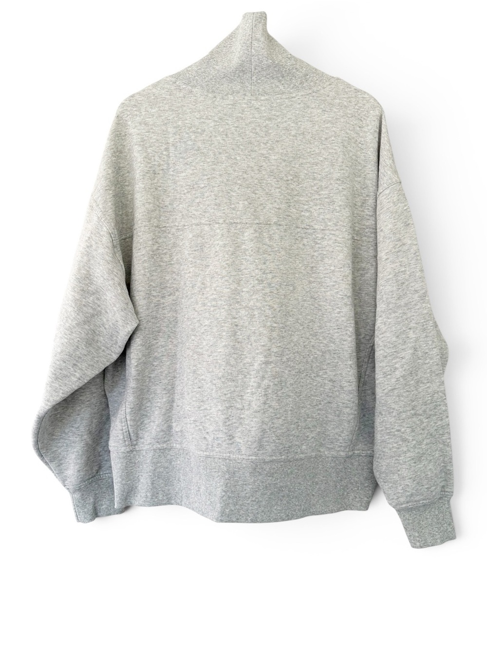 Alo Yoga - Hazy Mock Neck Pullover Athletic Heather Grey - Picture 8 of 11